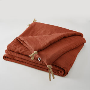 SOLINE washed linen bed runner