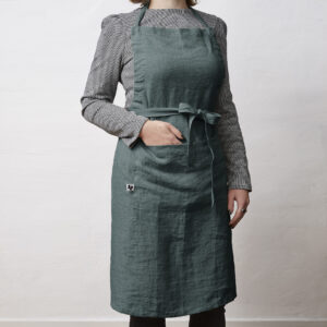 Wash linen adjustable apron SOLINE