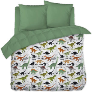 Bed linen set (duvet cover + 1 pillowcase) CRETACÉ printed cotton (single bed)