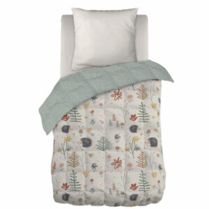 Edredón estampado + 1 funda de almohada Polisson (cama individual)