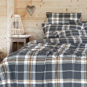 FELIX printed flannel duvet cover