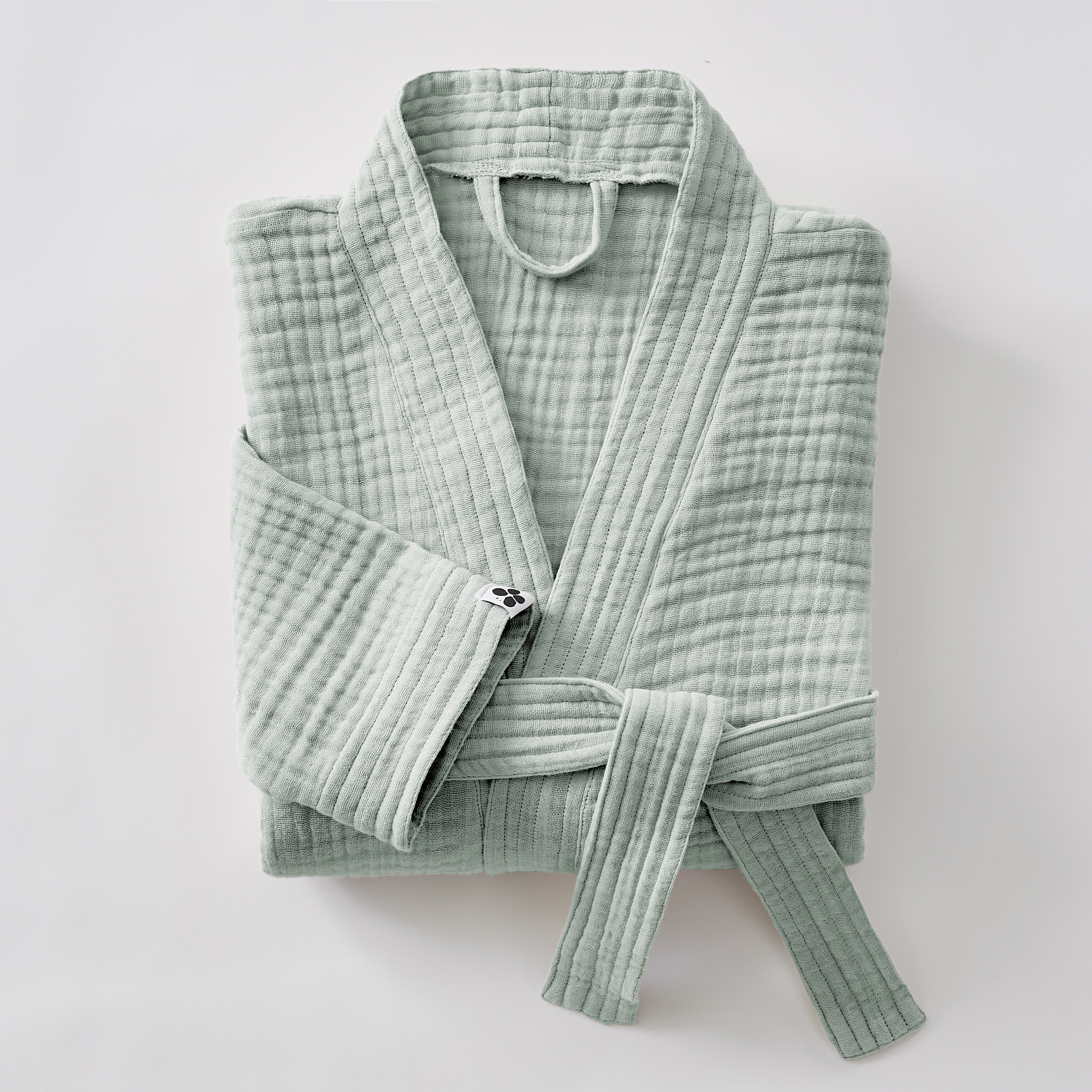 Albornoz kimono mixto - Eucalipto, L/XL