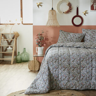 Piumino stampato + 2 federe Forget-Me-Not (letto matrimoniale)