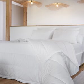 Piumino in cotone anti acaro CELESTE