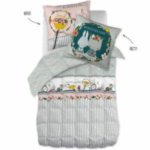 Printed duvet + 1 pillowcase Gardening (single bed)