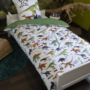 Bed linen set (duvet cover + 2 pillowcases) CRETACÉ printed cotton (Double bed)