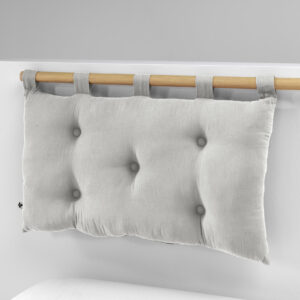 5-button headboard with loops in plain cotton gauze GAÏA