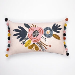 Cushion cover with tassels CHAMPETRE