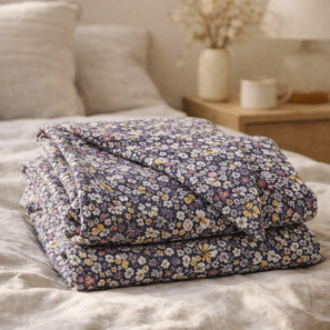 Chemin de lit gaze de coton imprimée MALIA