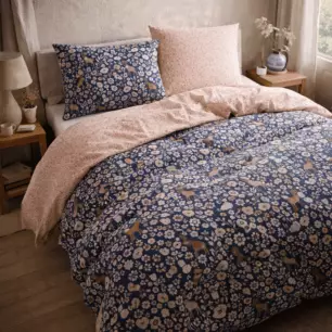 Printed duvet + 2 Enchanted Forest pillowcases (double bed)