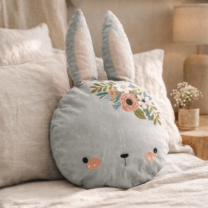 Coussin déhoussable avec oreilles coton JARDINAGE