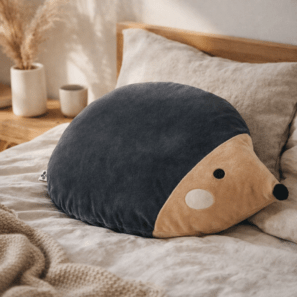 Coussin déhoussable avec pompons POLISSON