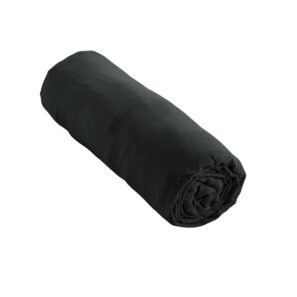 GAÏA fitted sheet in cotton gauze, colour « fir green »