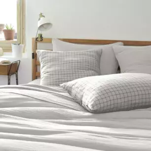 Funda de almohada de gasa de algodón GAÏA MIX