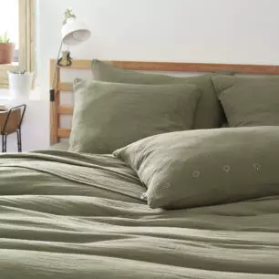 Funda de almohada de gasa de algodón GAÏA BOHO