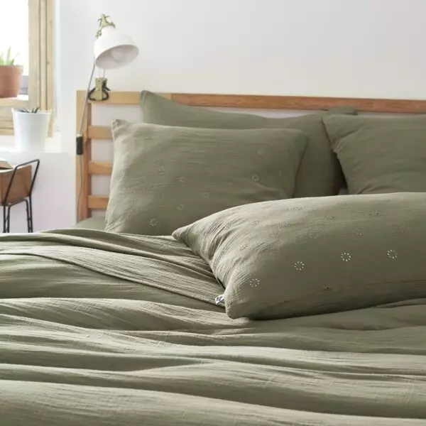 Funda de almohada de gasa de algodón GAÏA BOHO