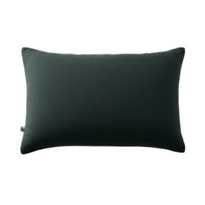 GAÏA rectangular pillowcase in cotton gauze, colour « fir green »