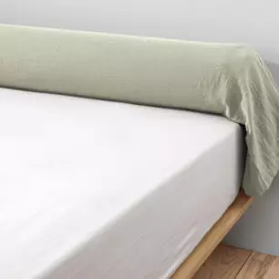 funda de almohadón cilíndrico en gasa de algodón
