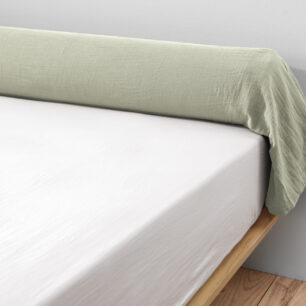 GAÏA plain cotton gauze bolster cover