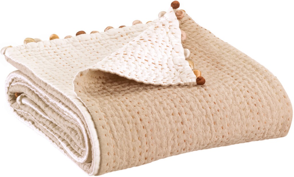 Plaid Gastounet, colore « siena »