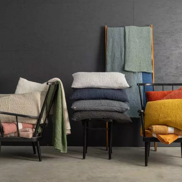 Cuscino Tana 40 × 65 cm in cotone a nido d’ape