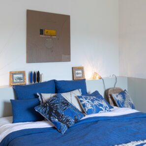 Drap housse stonewashed Zeff Blanc - 160 x 200 x 30