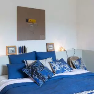 Drap housse stonewashed Zeff Blanc - 160 x 200 x 30
