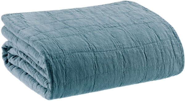 Titou bedspread, colour « steel »