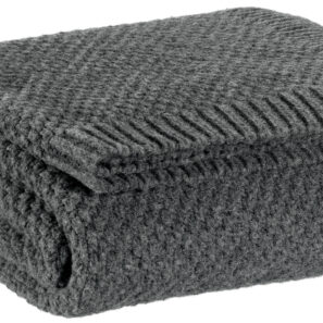 Plaid Danilo, colore « carbone »