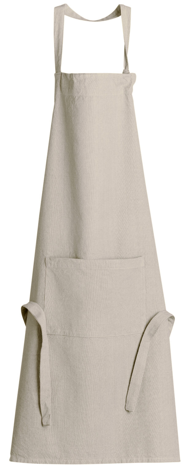 Tablier de cuisine recyclé Ada 72 x 85 - Ficelle