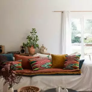 Coussin brodé Zuma Multico - Multico, 45 x 45