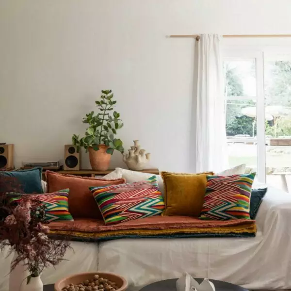 Coussin brodé Zuma Multico - Multico, 45 x 45