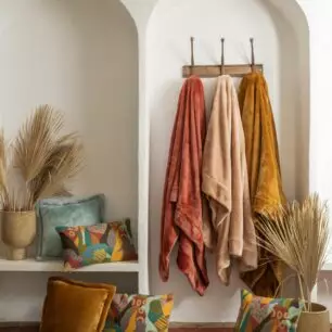 Coussin brodé Izel Minéral