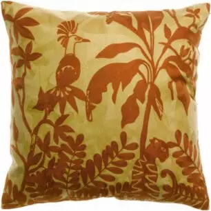 Coussin Raki avec broderies, coloris « Gold »