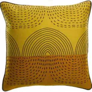 Coussin Etna avec broderies, coloris « Mirabelle »