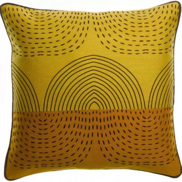 Coussin Etna avec broderies, coloris « Mirabelle »