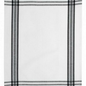 Torchon recyclé Cruz Noir 50 x 70