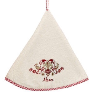 Essuie-mains Rond Harz Ivoire Diamètre 60 cm