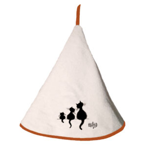 Hand Towel Dubout 3 Cats - Ivory