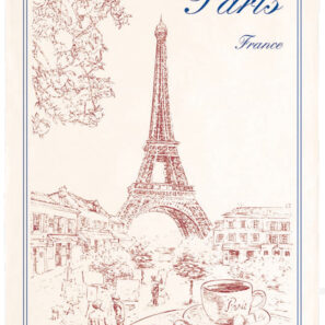 Torchon Tour Eiffel Ecru 72 X 48