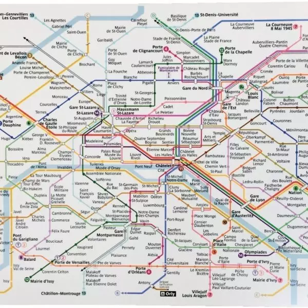 RATP-Tischset aus Kunststoff, weiß, 45 x 30