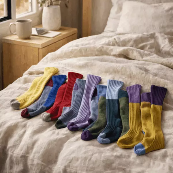 Chaussettes Yvette en coton biologique, fabriquées en France