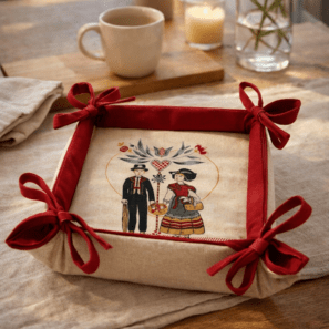 Corbeille à pain Boem Beige 20 x 20 x 7