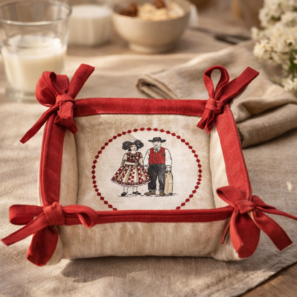 Corbeille à pain Tipisch Ecru 20 x 20