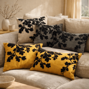 Coussin Rosalie brodé