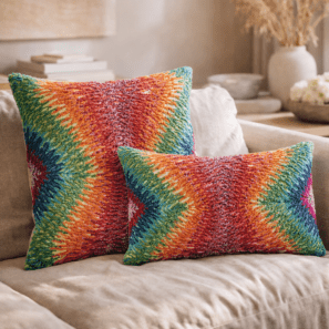 Coussin Stella brodé Multico