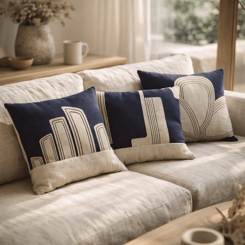 Coussin Zeff Zaha Marine (IA)