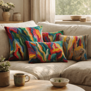 Coussin brodé Betty