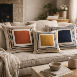 Coussin brodé Cassie