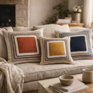Cassie embroidered cushion